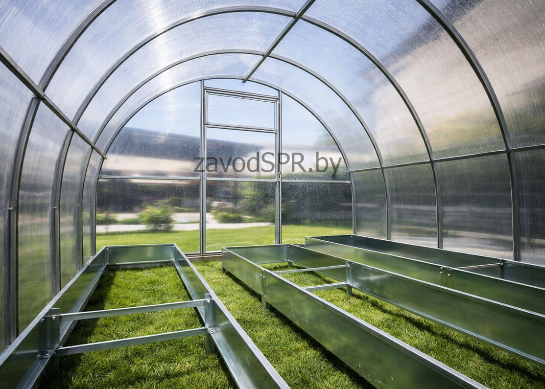 Теплица СПР мини люкс 40х20 внутри